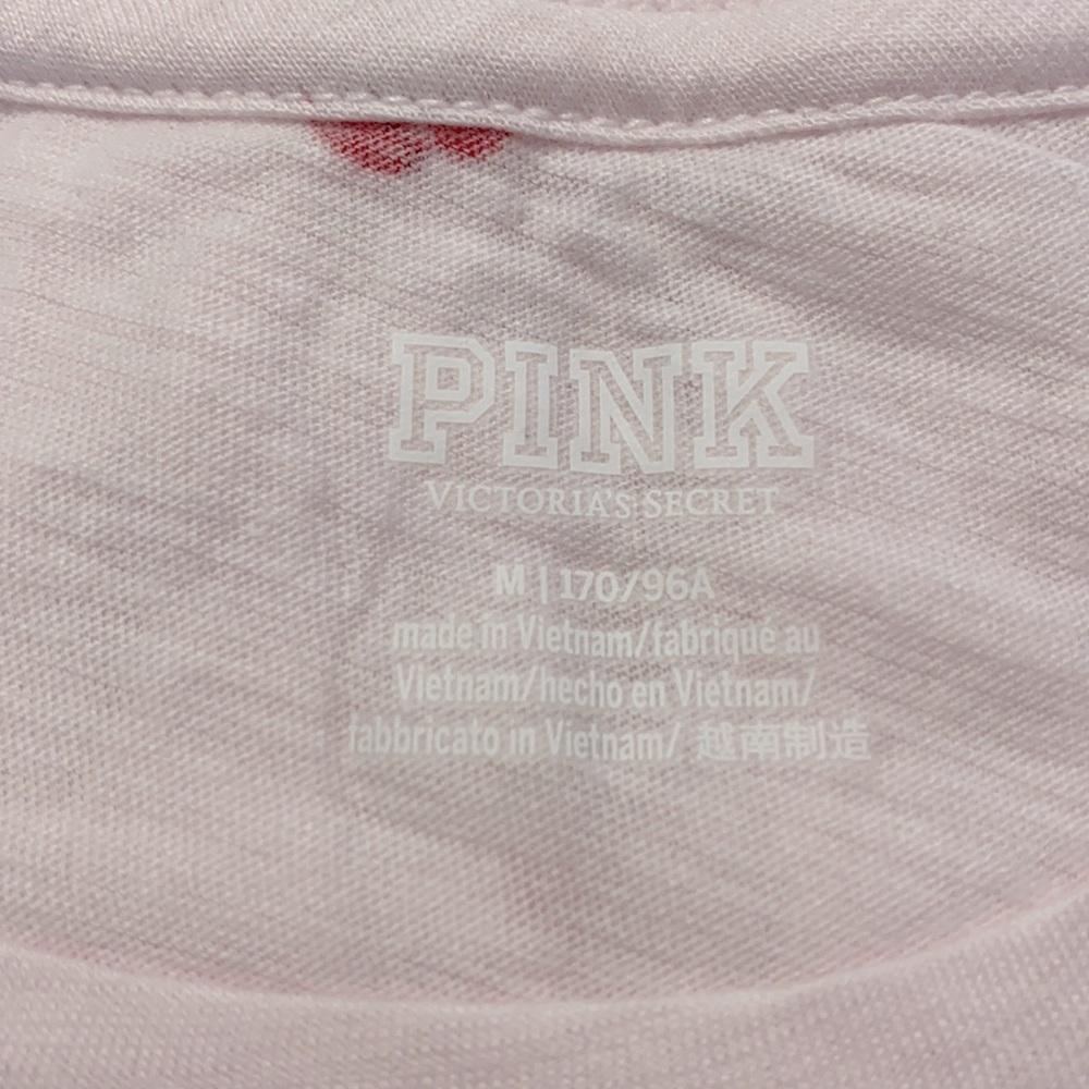 Pink 2019 🍒 cherry print cotton crew neck tee T-shirt - Picture 2 of 6